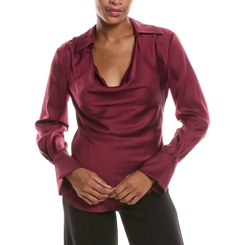 Simkhai Womens  Symone Cowl Neck Top, Purple
